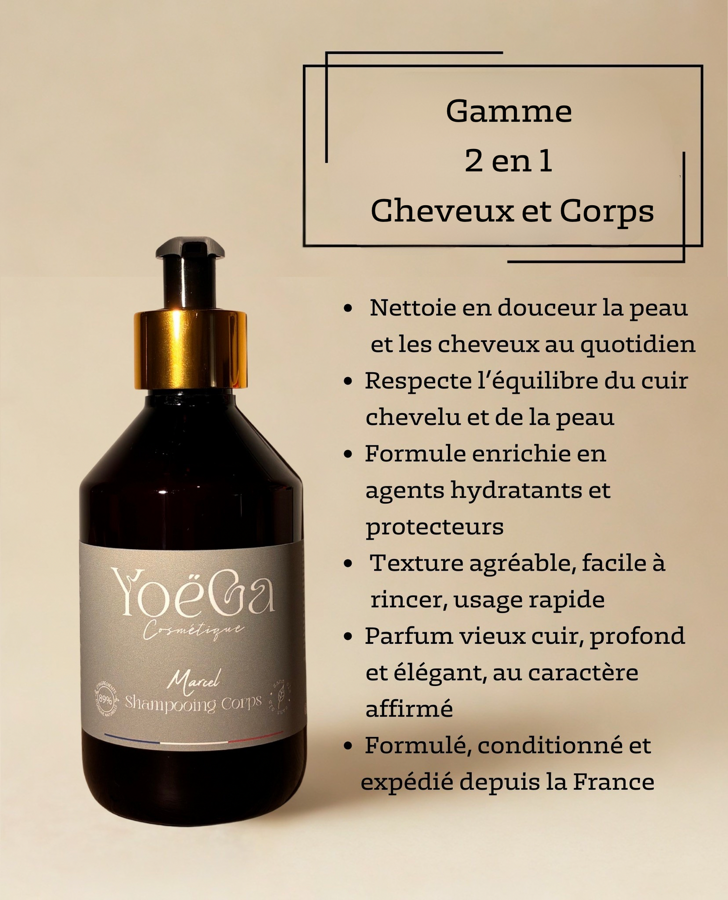 Gamme 2 en 1 Cheveux et Corps