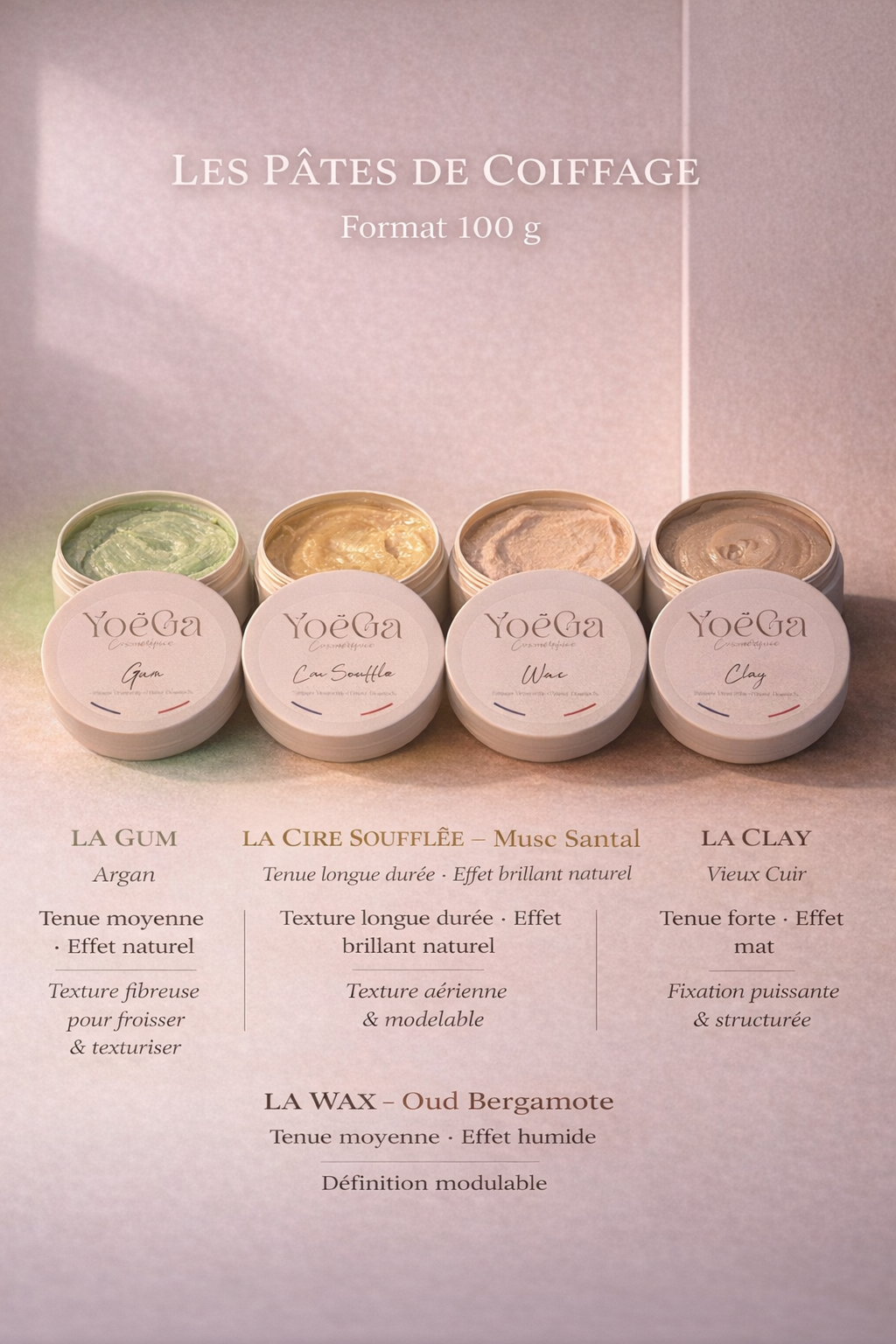 Gamme Pâtes de Coiffage