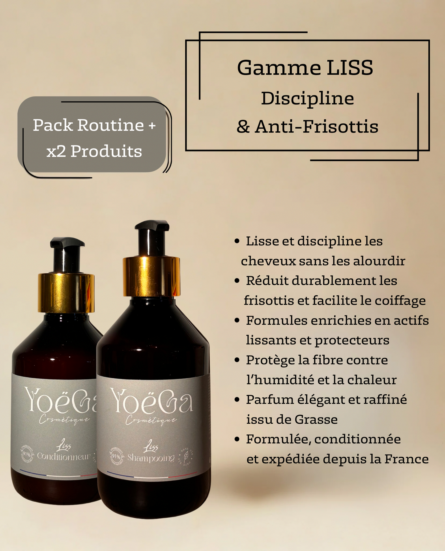 Pack Routine complète lissante "Liss"